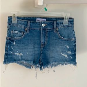 Zara Mid Rise Shorts